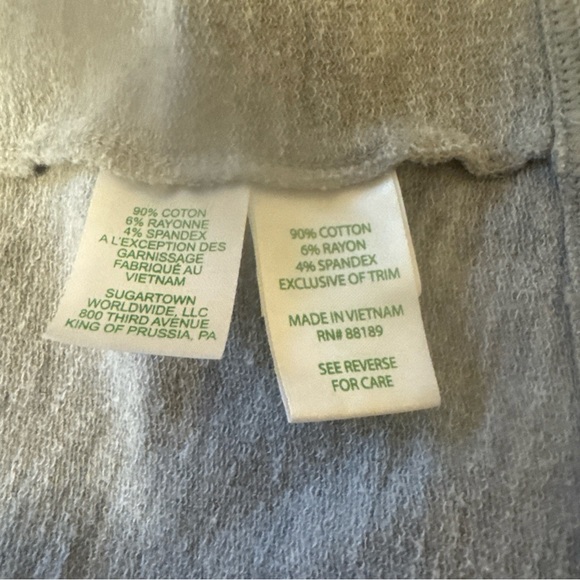 Lilly Pulitzer Gray Boxy Long Sleeve sweatshirt - Picture 7 of 7